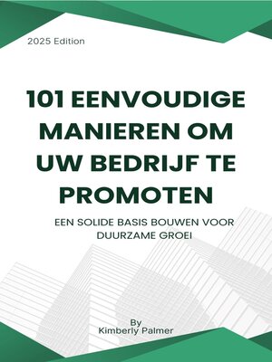 cover image of 101 eenvoudige manieren om uw bedrijf te promoten